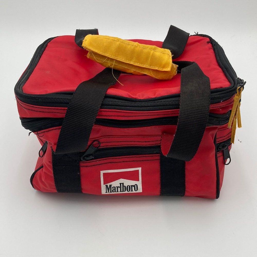 Vintage Marlboro Insulated Lunch Box Bag Red
